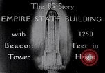 Image Empire State Building New York City USA, 1930, de la seconde 9 séquences d'archives historiques vidéo 65675026625