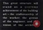 Image of Empire State Building under construction New York City USA, 1931, second 44 stock footage video 65675026651