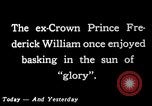 Image of Prussian Crown Prince Friederick Wilhelm on horseback Prussia, 1914, second 4 stock footage video 65675026652