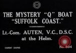 Image of Q Boat Suffolk Coast Atlantic Ocean, 1916, second 4 stock footage video 65675026659