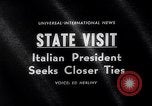 Image Antonio SEGNI Washington DC USA, 1964, de la seconde 17 séquences d'archives historiques vidéo 65675026685