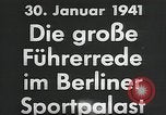 Image of Adolf Hitler 1941 Sportspalast speech commemorating rise to power Berlin Germany, 1941, second 16 stock footage video 65675026783