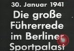 Image of Adolf Hitler 1941 Sportspalast speech commemorating rise to power Berlin Germany, 1941, second 19 stock footage video 65675026783