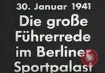 Image of Adolf Hitler 1941 Sportspalast speech commemorating rise to power Berlin Germany, 1941, second 20 stock footage video 65675026783