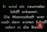 Standbild deutsche U-Boot Atlantik, 1941, aus Sekunde 33 historischem Filmmaterial Videoclip 65675026786