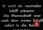 Standbild deutsche U-Boot Atlantik, 1941, aus Sekunde 34 historischem Filmmaterial Videoclip 65675026786