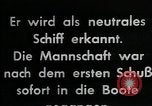 Standbild deutsche U-Boot Atlantik, 1941, aus Sekunde 35 historischem Filmmaterial Videoclip 65675026786