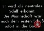Standbild deutsche U-Boot Atlantik, 1941, aus Sekunde 36 historischem Filmmaterial Videoclip 65675026786