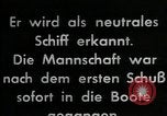 Standbild deutsche U-Boot Atlantik, 1941, aus Sekunde 39 historischem Filmmaterial Videoclip 65675026786