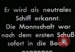 Standbild deutsche U-Boot Atlantik, 1941, aus Sekunde 40 historischem Filmmaterial Videoclip 65675026786