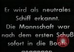 Standbild deutsche U-Boot Atlantik, 1941, aus Sekunde 41 historischem Filmmaterial Videoclip 65675026786