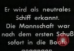 Standbild deutsche U-Boot Atlantik, 1941, aus Sekunde 43 historischem Filmmaterial Videoclip 65675026786