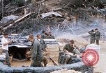 Image of US Soldier speaking on the phone during Operation Somerset Plain Vietnam, 1968, second 43 stock footage video 65675026848