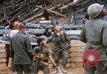 Image of US Soldier speaking on the phone during Operation Somerset Plain Vietnam, 1968, second 54 stock footage video 65675026848