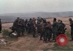 Image of Soldiers landing at Camp Evans from UH-1D helicopter A Shau Valley Vietnam, 1968, second 25 stock footage video 65675026856