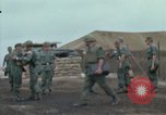 Image of Gen William C Westmoreland in conversation and departure in helicopter A Shau Valley Vietnam, 1968, second 4 stock footage video 65675026863