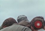 Image of Gen William C Westmoreland in conversation and departure in helicopter A Shau Valley Vietnam, 1968, second 19 stock footage video 65675026863