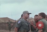 Image of Gen William C Westmoreland in conversation and departure in helicopter A Shau Valley Vietnam, 1968, second 35 stock footage video 65675026863