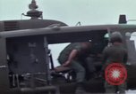 Image of Gen William C Westmoreland in conversation and departure in helicopter A Shau Valley Vietnam, 1968, second 41 stock footage video 65675026863