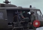 Image of Gen William C Westmoreland in conversation and departure in helicopter A Shau Valley Vietnam, 1968, second 46 stock footage video 65675026863