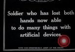 Image of Wounded German soldier without hands Germany, 1915, second 1 stock footage video 65675026879