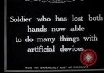 Image of Wounded German soldier without hands Germany, 1915, second 3 stock footage video 65675026879