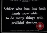 Image of Wounded German soldier without hands Germany, 1915, second 4 stock footage video 65675026879