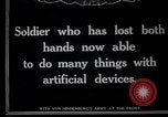 Image of Wounded German soldier without hands Germany, 1915, second 8 stock footage video 65675026879