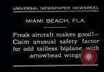Image of Arrowhead Safety Plane Miami beach Florida USA, 1930, second 4 stock footage video 65675026885