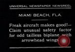 Image of Arrowhead Safety Plane Miami beach Florida USA, 1930, second 9 stock footage video 65675026885