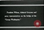 Image of Woodrow Wilson Atlantic ocean, 1918, second 3 stock footage video 65675026924