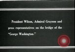 Image of Woodrow Wilson Atlantic ocean, 1918, second 6 stock footage video 65675026924