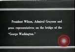 Image of Woodrow Wilson Atlantic ocean, 1918, second 8 stock footage video 65675026924