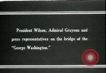 Image of Woodrow Wilson Atlantic ocean, 1918, second 10 stock footage video 65675026924