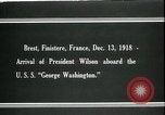 Standbild Woodrow Wilson Brest Frankreich, 1918, aus Sekunde 4 historischem Filmmaterial Videoclip 65675026930