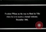 Image of Woodrow Wilson Paris France, 1918, second 6 stock footage video 65675026942