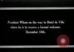Image of Woodrow Wilson Paris France, 1918, second 13 stock footage video 65675026942