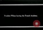 Image of Woodrow Wilson Paris France, 1918, second 7 stock footage video 65675026946