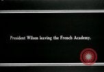 Image of Woodrow Wilson Paris France, 1918, second 8 stock footage video 65675026946