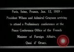 Standbild Woodrow Wilson Paris Frankreich, 1919, aus Sekunde 4 historischem Filmmaterial Videoclip 65675026947