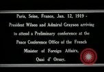 Standbild Woodrow Wilson Paris Frankreich, 1919, aus Sekunde 8 historischem Filmmaterial Videoclip 65675026947