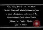 Standbild Woodrow Wilson Paris Frankreich, 1919, aus Sekunde 9 historischem Filmmaterial Videoclip 65675026947
