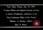 Standbild Woodrow Wilson Paris Frankreich, 1919, aus Sekunde 12 historischem Filmmaterial Videoclip 65675026947