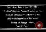 Standbild Woodrow Wilson Paris Frankreich, 1919, aus Sekunde 14 historischem Filmmaterial Videoclip 65675026947