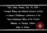 Standbild Woodrow Wilson Paris Frankreich, 1919, aus Sekunde 16 historischem Filmmaterial Videoclip 65675026947