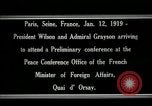 Standbild Woodrow Wilson Paris Frankreich, 1919, aus Sekunde 19 historischem Filmmaterial Videoclip 65675026947