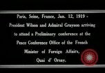 Standbild Woodrow Wilson Paris Frankreich, 1919, aus Sekunde 22 historischem Filmmaterial Videoclip 65675026947