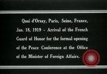 Standbild französische Guard der Ehre Paris Frankreich, 1919, aus Sekunde 21 historischem Filmmaterial Videoclip 65675026949