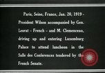 Image of Woodrow Wilson Paris France, 1919, second 3 stock footage video 65675026953