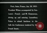 Image of Woodrow Wilson Paris France, 1919, second 19 stock footage video 65675026953